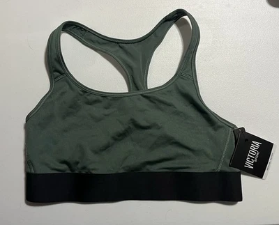 NUEVO CON ETIQUETAS SUJETADOR DEPORTIVO VICTORIA'S SECRET THE PLAYER RACERBACK VERDE TALLA M Foto 1 de 3