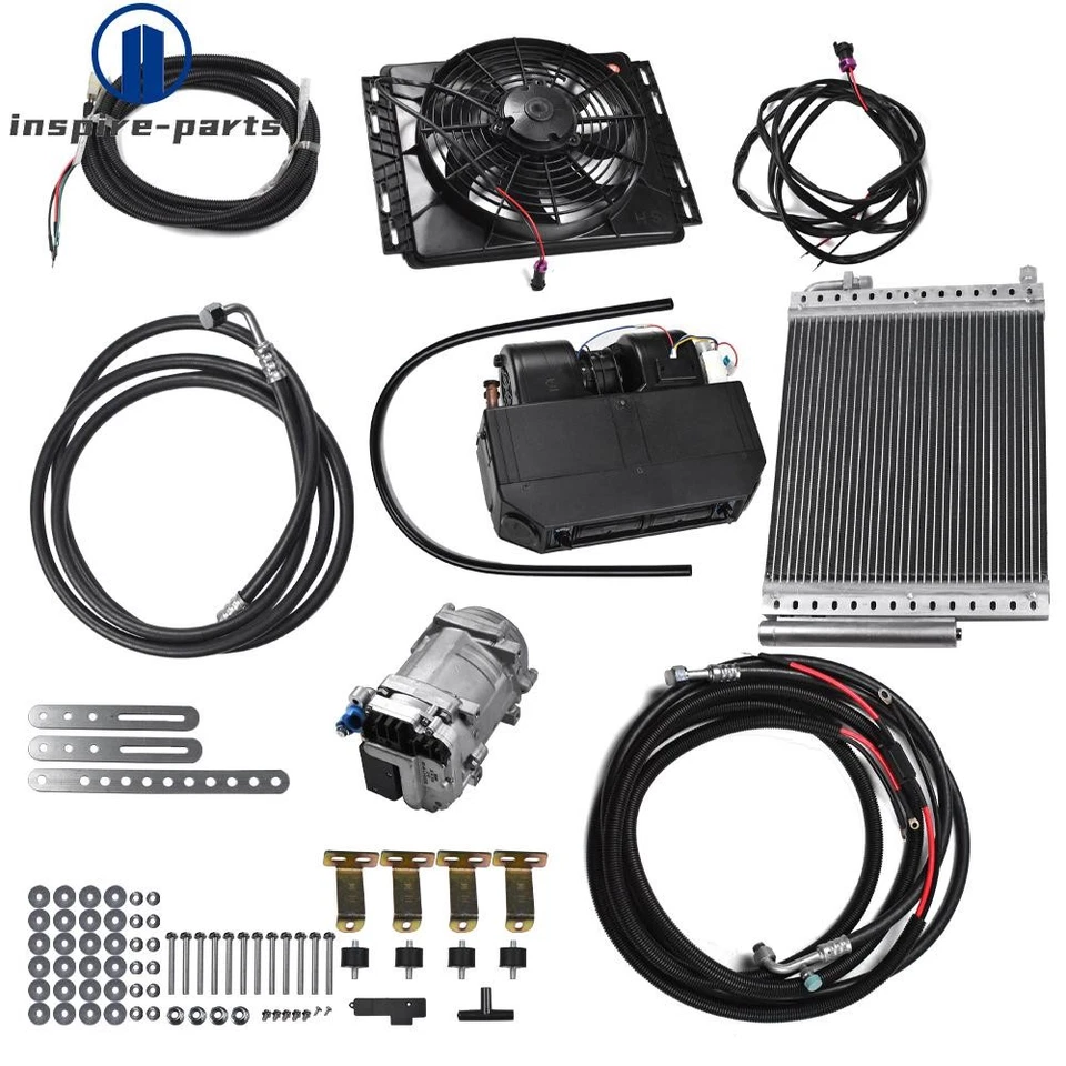 Cool&Heat DC 12V Underdash Electric Air Conditioner Universal Auto Car A/ C Kit - Image 1 of 4
