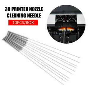 1Set Stainless Steel Nozzle Cleaning Needle 0.2/0.25/0.3/ 0.35mm For 3D Printer' - Afbeelding 1 van 12