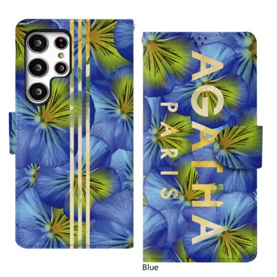 AGATHA Paris Floral Diary Wallet Case for iPhone 14 13 12 11 XS 7/8 6S Pro Max + - Image 1 of 4