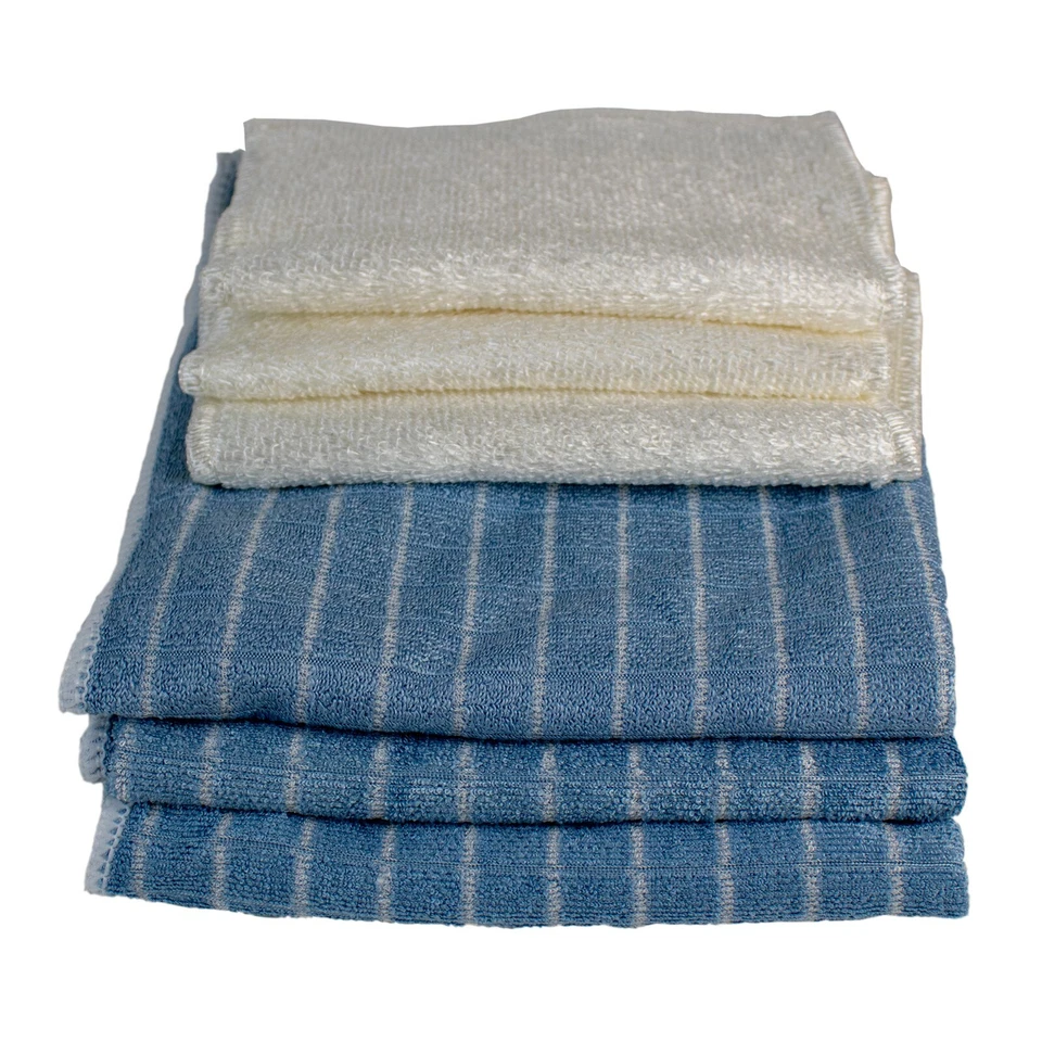 Geschirrtuch Spültuch Bambus Spülset 6erSet  sauber saugstark Basis Haushaltsset - Bild 1 von 4