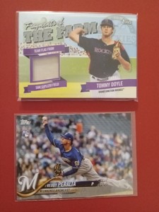 MLB Rookie, Base And Relic Card Lot