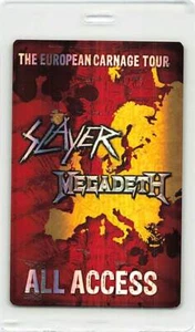 Slayer Backstage Pass 2011 Red All Access Laminate Variant - Picture 1 of 2