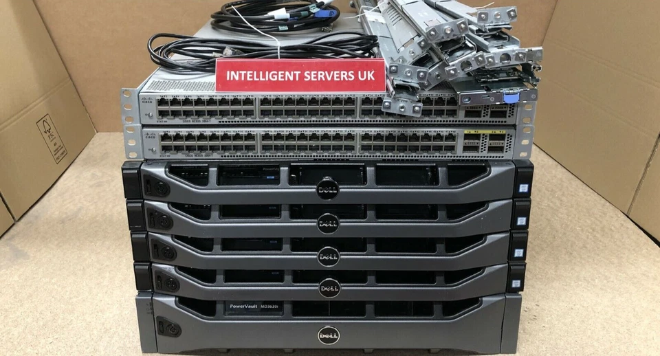 Dell MD3620i Dell R630 28.8TB SAS 96-Core 1TB RAM 10Gbit iSCSI SAN Solution - Image 1 of 3