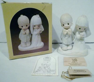 Enesco Precious Moments Porzellan Biskuit Braut & Bräutigam Figur - Bild 1 von 12