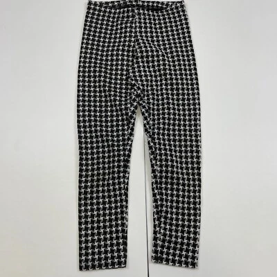 Leggings F&F 9-10 años negro a cuadros elásticos - Imagen 1 de 4