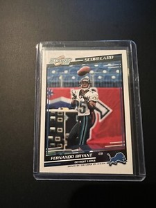 2004 Score Scorecard Detroit Lions Football Card #85 Fernando Bryant /625