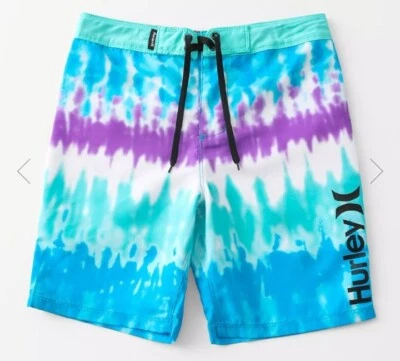 Hurley Swim Trunks Board Shorts Boys size 16, waist 28 unlined NWT  - Image 1 of 4