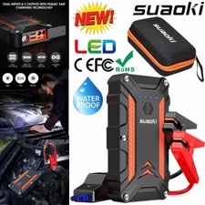 Suaoki 1000A Car Jump Starter Battery Charger Booster Power Bank Rescue Pack LED