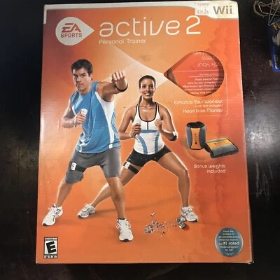 Wii Active 2 Entrenador Personal con Pesas de Bonificación EA Deportes Nuevo Entrenamiento Foto 1 de 3
