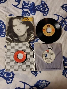 Lot Of 4 Late 70s Rock 7" Vinyl Singles Alice Cooper Styx Foghat Clapton Wow - Picture 1 of 6