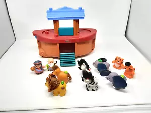 Fisher Price Little People Touch 'n' Feel Noahs Ark with 10 Animals 2 Figures - Picture 1 of 10