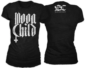 Blackcraft Cult Moon Child Witchcraft Gothic Upside Down Cross T Shirt WT005MC - Picture 1 of 3
