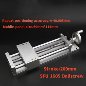 200 mm Hand Kreuzschiebetisch Linearschiene Gleittisch Stelltisch CNC Fräse - Bild 1 von 4