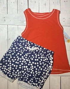 Cat & Jack - Red, White, & Blue Girls Shorts Set, 4 T - New! - Picture 1 of 9