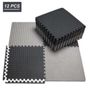 Fitness-Matte Bodenbelag Fitness Yoga Training Schaum Übungsfliesen 12x12x.4 Zoll - Bild 1 von 6