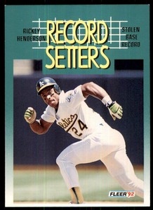 1992 Fleer Rickey Henderson A Oakland Athletics #681