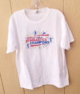 Kellogg's Tour of Gymnastics Champion 2016 T-Shirt XL NOS White Free Shipping - Picture 1 of 5