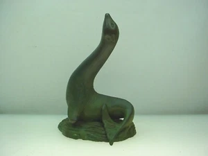 ANTIQUE CAST BRONZE SEAL SCULPTURE SEAL FIGURE STATUE ART NOUVEAU  - Bild 1 von 8
