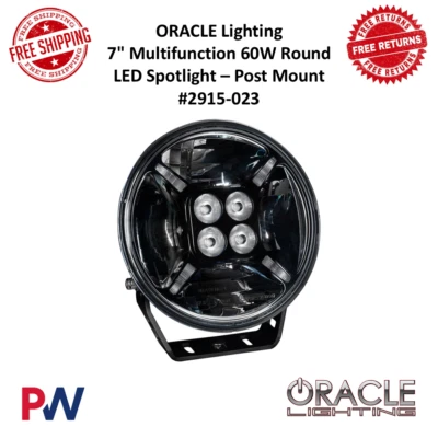 Oracle Lighting 7" Multifunction Round Spot Beam White/Amber LED Light #2915-023 - Image 1 of 4