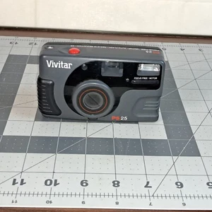Vivitar PS-25 Point and Shoot 35mm Camera TESTED DX Red Eye Reduction Focus Free - Picture 1 of 6