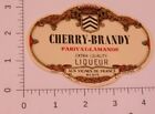 Vintage Cherry Brandy Parivat Lamande Liquor label