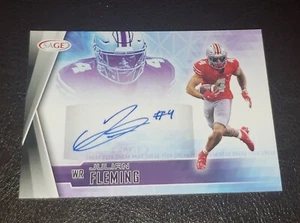 JULIAN FLEMMING 'OHIO STATE BUCKEYES' SIGNED 2022 SAGE FOOTBALL CARD - Picture 1 of 2