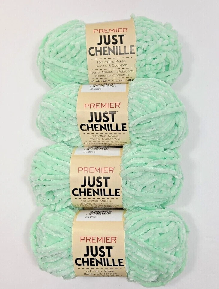 Premier Just Chenille Yarn Super Soft 10 Color Variations 4 Skein Lot - Image 1 of 1