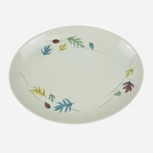 Vintage Franciscan Autumn Leaves 13.75" Oval Serving Platter Stoneware Fall USA - Picture 1 of 8