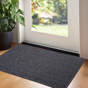 Large Heavy Duty Non Slip Rubber Back Door Mat Barrier Doormat Kitchen Floor Rug - Picture 1 of 22