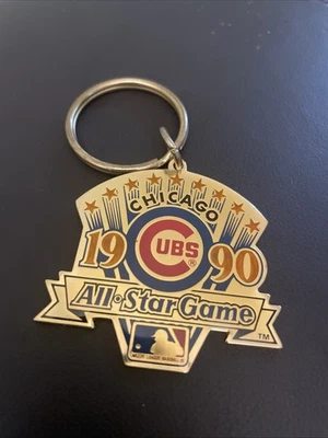 Vintage 1990 Chicago Cubs MLB Gold All Star Game Keychain  Pre-owned - Image 1 of 2
