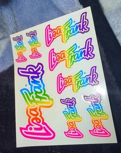 Vintage Lisa Frank Aufkleber Logos S200 - Bild 1 von 2
