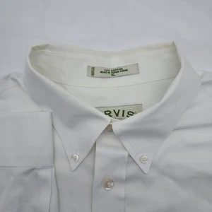 Orvis Sporting Traditions Mens XL White Cotton Button Down Shirt - Picture 1 of 7