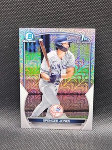 2023 Bowman Chrome SPENCER JONES mega mojo refractor 1st RC New York Yankees - Foto 1 di 2