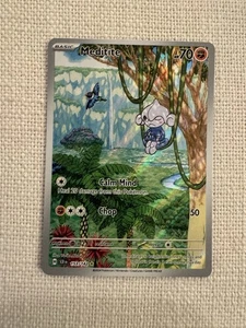 Meditite 153/142 Sv07: Stellar Crown Holo Pokémon Juego de cartas coleccionables casi nuevo - Imagen 1 de 2