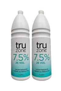 2x Truzone Cream Peroxide 7.5% 25 Volume 1000ml - Picture 1 of 3