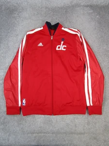 Washington Wizards Jacket Mens Medium Adidas Red White Nba * - Picture 1 of 12