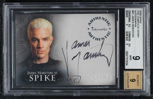 2005 Inkworks Spike: The Complete Story James Marsters Spike BGS 9 MINT Auto 3c7