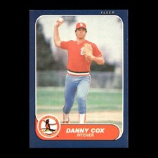 Danny Cox 1986 Fleer St. Louis Cardinals #32 R3138D 32