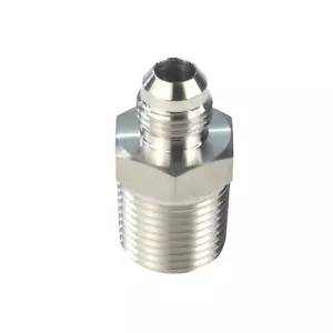1/2 Zoll NPT Stecker auf 3/8 Zoll JIC Stecker Adapter ausgestellt Rohrverschraubung Rohrverbinder - Bild 1 von 5
