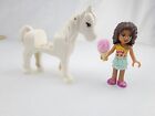 LEGO Friends Andrea Feeding Ice cream  To Her White Horses Farm/Ranch 