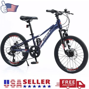 20in Mountain Bike Bicycles Shimano 7 Speed for Girls Boys Aluminum Alloy Frame - Picture 1 of 8