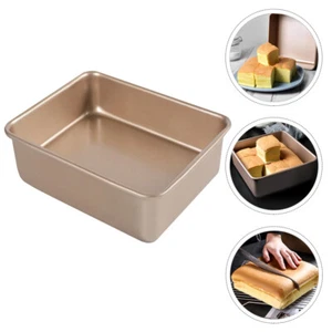 Bread Baking Deep Lasagna Pan Stainless Steel Square Loaf Pans Pullman Loaf Pan - Picture 1 of 12