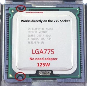 Intel Xeon X5450 3.0GHz LGA 775 Quad-core CPU Processor similar Q9550 Q9650 - Picture 1 of 2