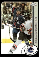 2002-03 Topps Chrome Black Border Refractors Ed Jovanovski /100 Vancouver
