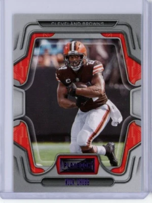 2022 Playbook Purple Parallel #8 Nick Chubb - Cleveland Browns - MINT - Image 1 of 2
