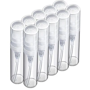 10 Botella de Parfum de plástico transparent con mini botella de spray de 3 ml - Bild 1 von 7