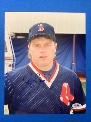ROGER CLEMENS SIGNED COLOR PHOTO 8x10 2x WS CHAMP BOSTON RED SOX PSA DNA - Image 1 of 3