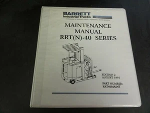 Barrett Industrial Trucks Nissan RRT (N)-40 Series Forklift Maintenance Manual - Picture 1 of 6