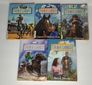 5 Thoroughbred Series Paperback Horse Books Joanna Campbell #57,58,59,60,65 - Picture 1 of 11